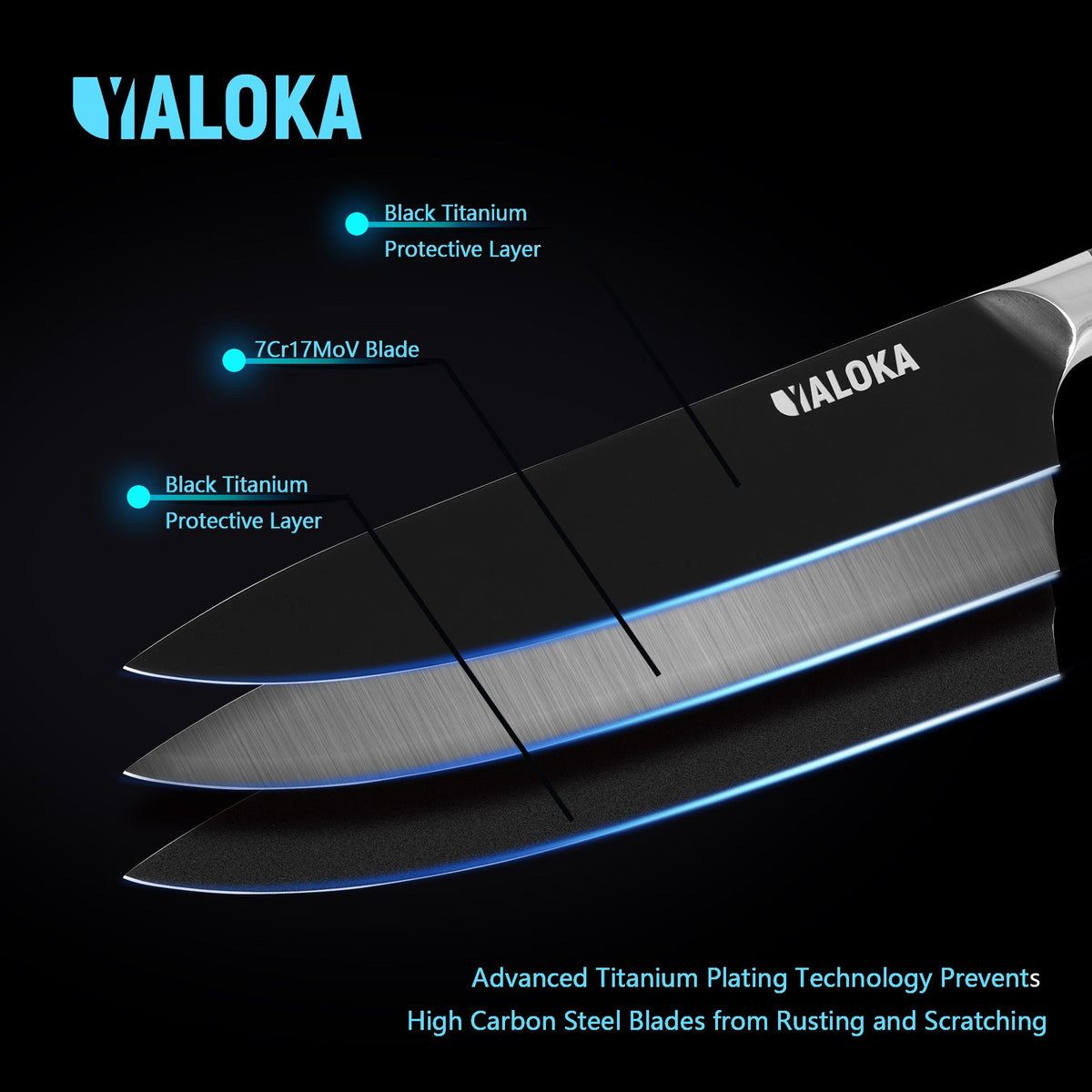 Carbon Japanese Chef's Knife - BlackForge
