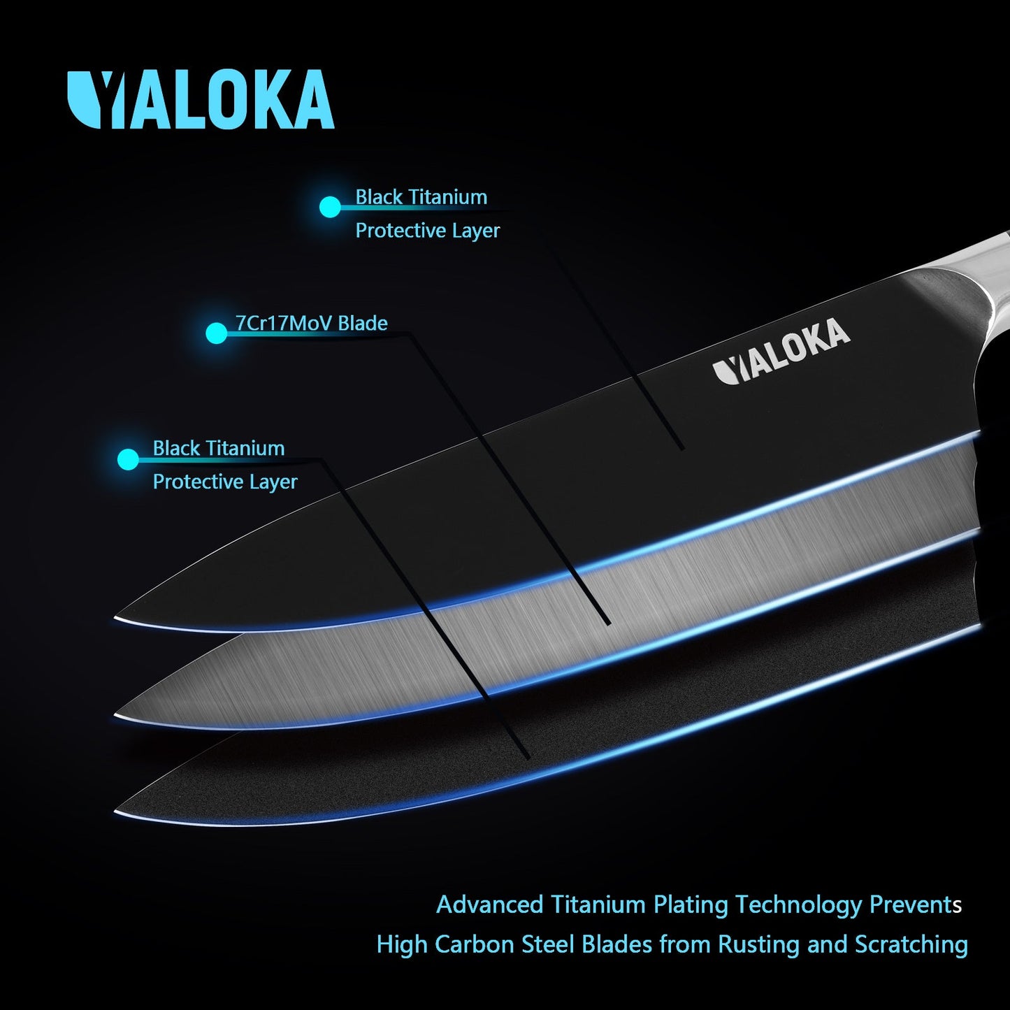 Carbon Japanese Chef's Knife - BlackForge