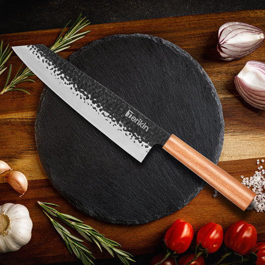 Kiritsuke Santoku Chef Knife - BlackForge